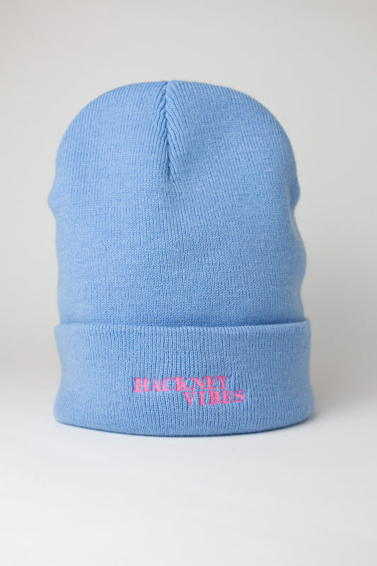 Light Blue Unisex Beanie Hat - Hackney Vibes Collection