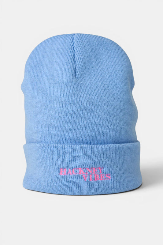 Light Blue Beanie - Hackney Vibes