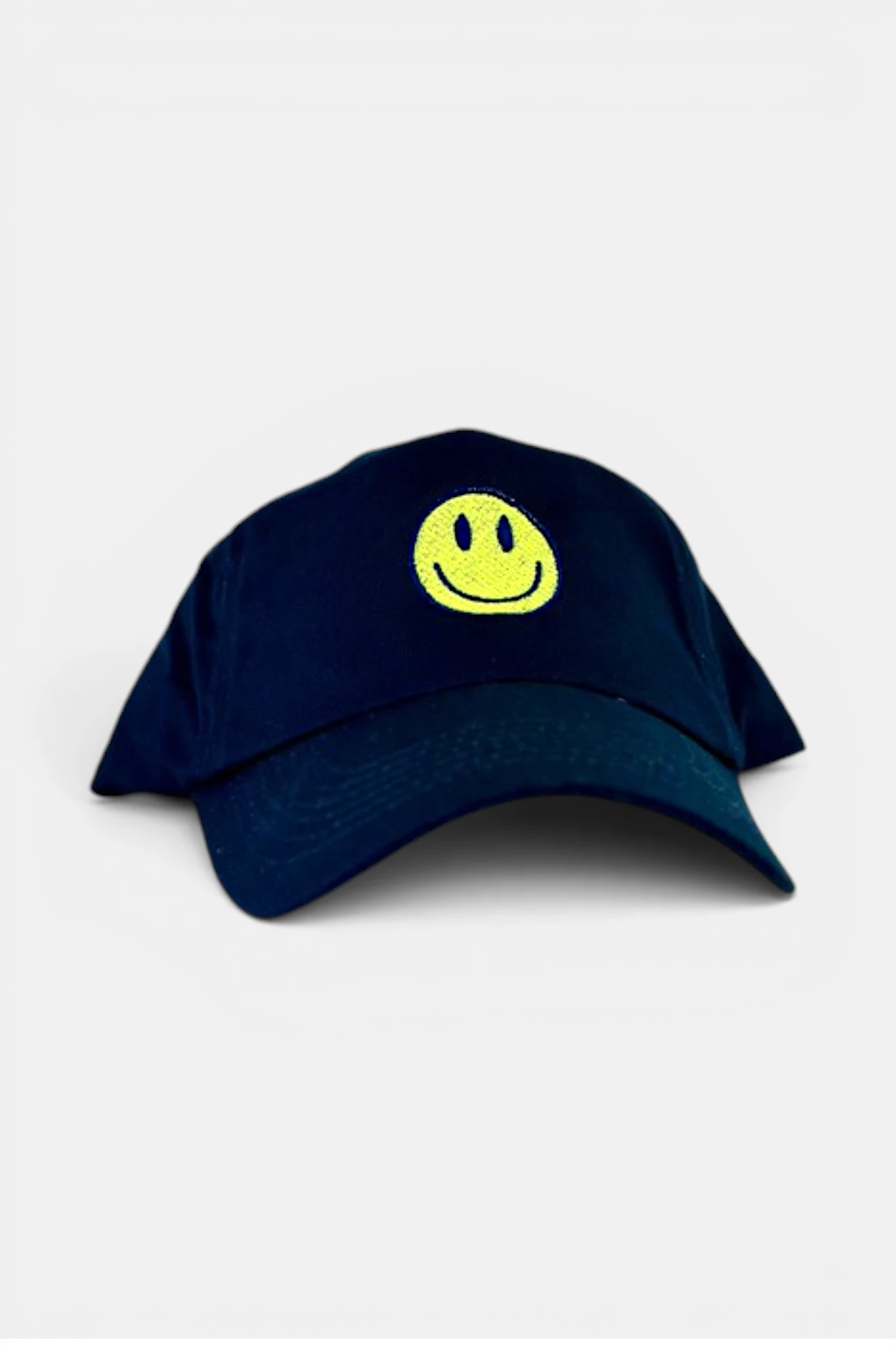 Navy Blue Baseball Cap - Smiley Face