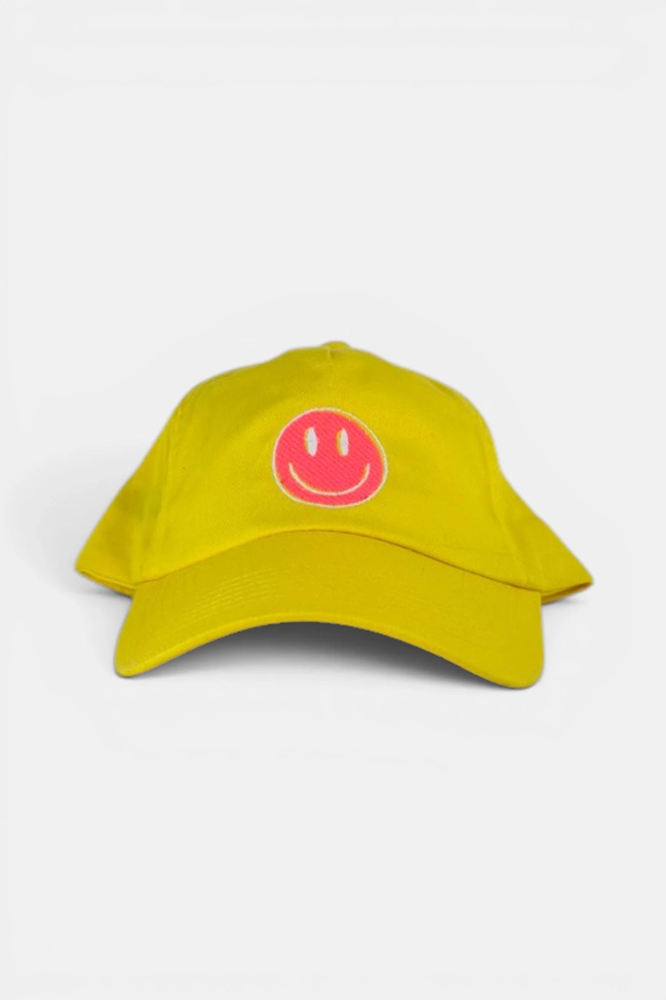 Yellow Baseball Cap - Smiley Face